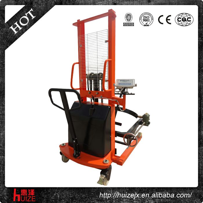半電動稱重油桶車（夾鐵桶，手搖翻轉(zhuǎn)倒料）4