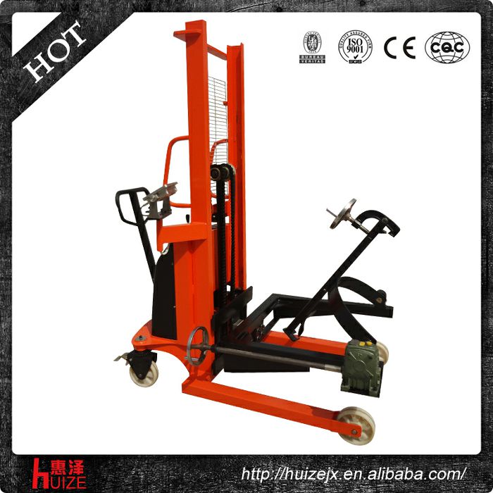 半電動稱重油桶車（夾鐵桶，手搖翻轉(zhuǎn)倒料）2